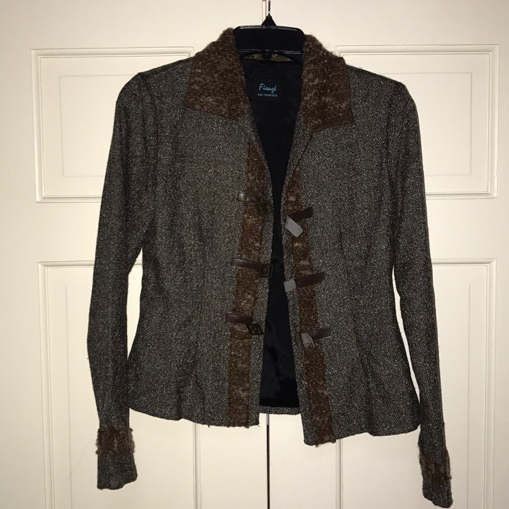 Firuze brown jacket for work or play